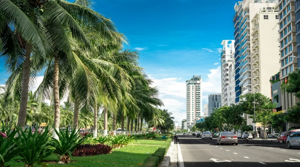 Humid days making a city feel hotter under bright summer conditions
