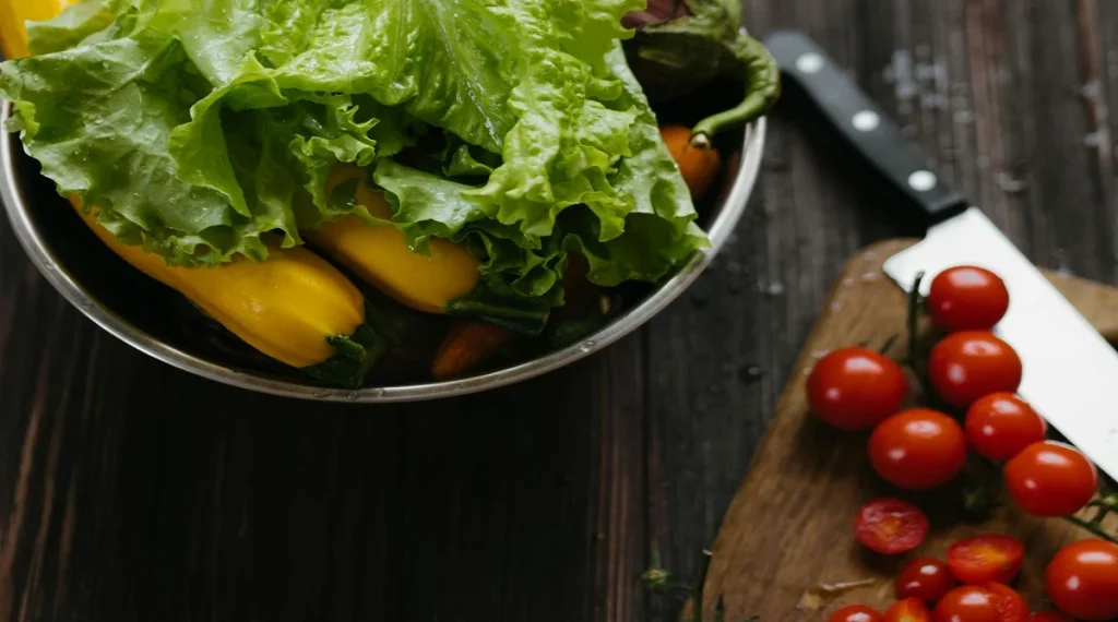 Frozen produce used in a quick meal to reduce food waste and save time during a busy week