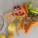 why food waste matters in a home kitchen with meal prep and fresh produce