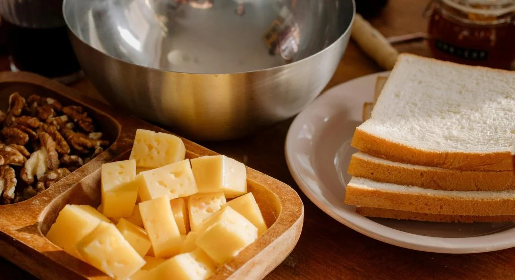Freezing leftover bread in small portions to support practical kitchen planning and reduce food waste