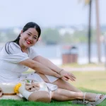 Walking on grass can feel cooler than walking on concrete during warm summer weather